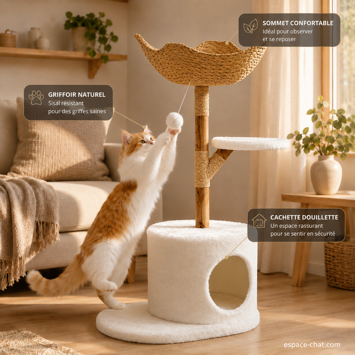 Arbre à Chat Design Luxe - Apollon