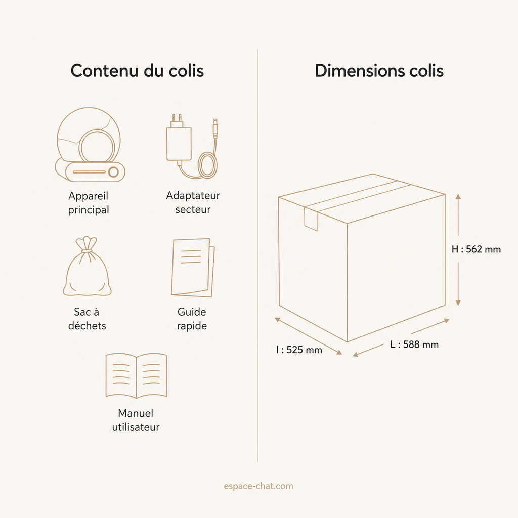 Litière Automatique Design - Zeus