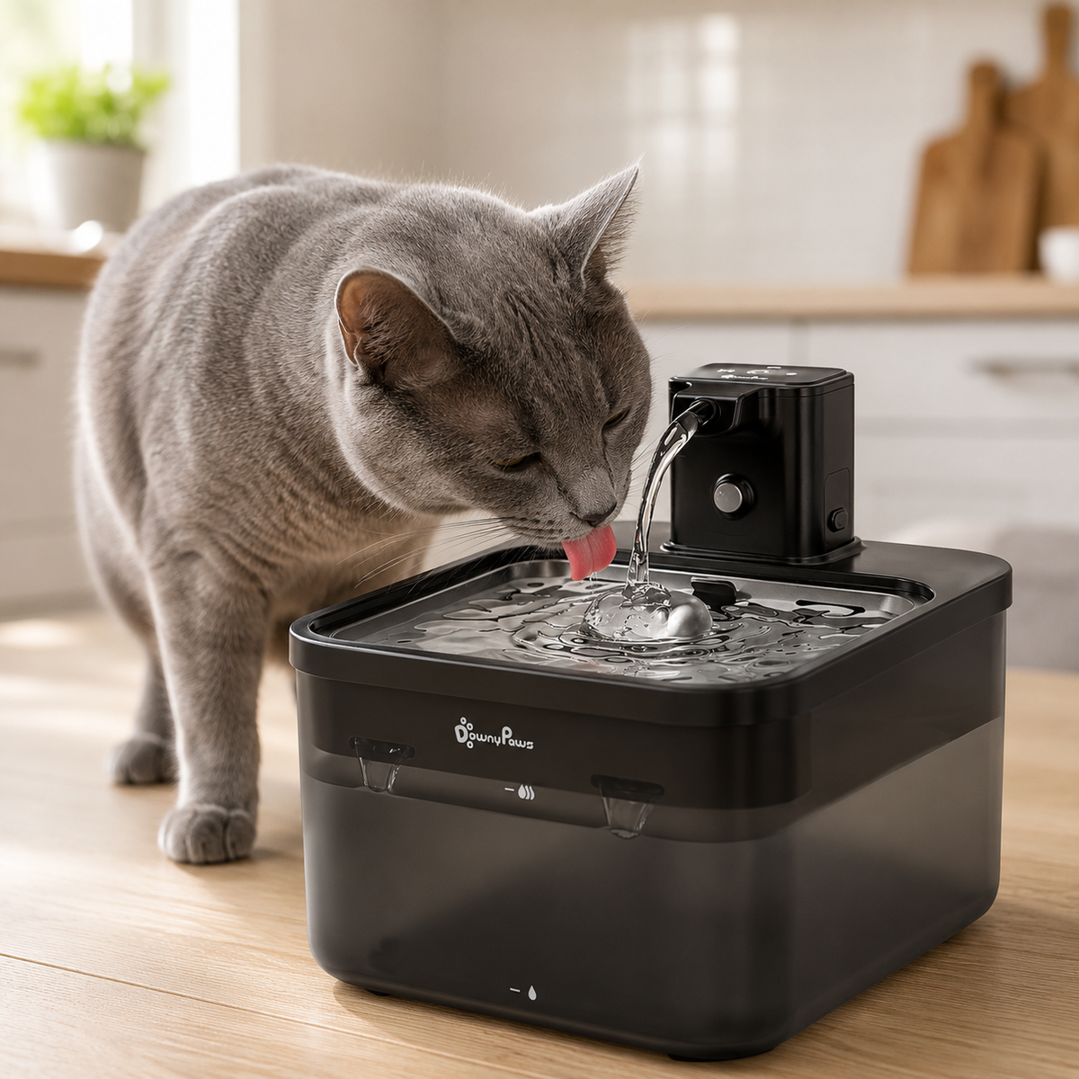 Fontaine à Eau Chat Déclenchement Automatique - Amphitrite