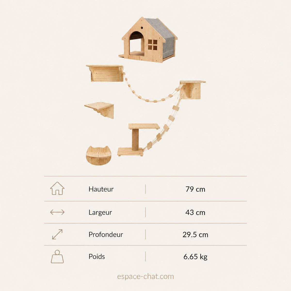 Maison Murale Pour Chat - Amphion