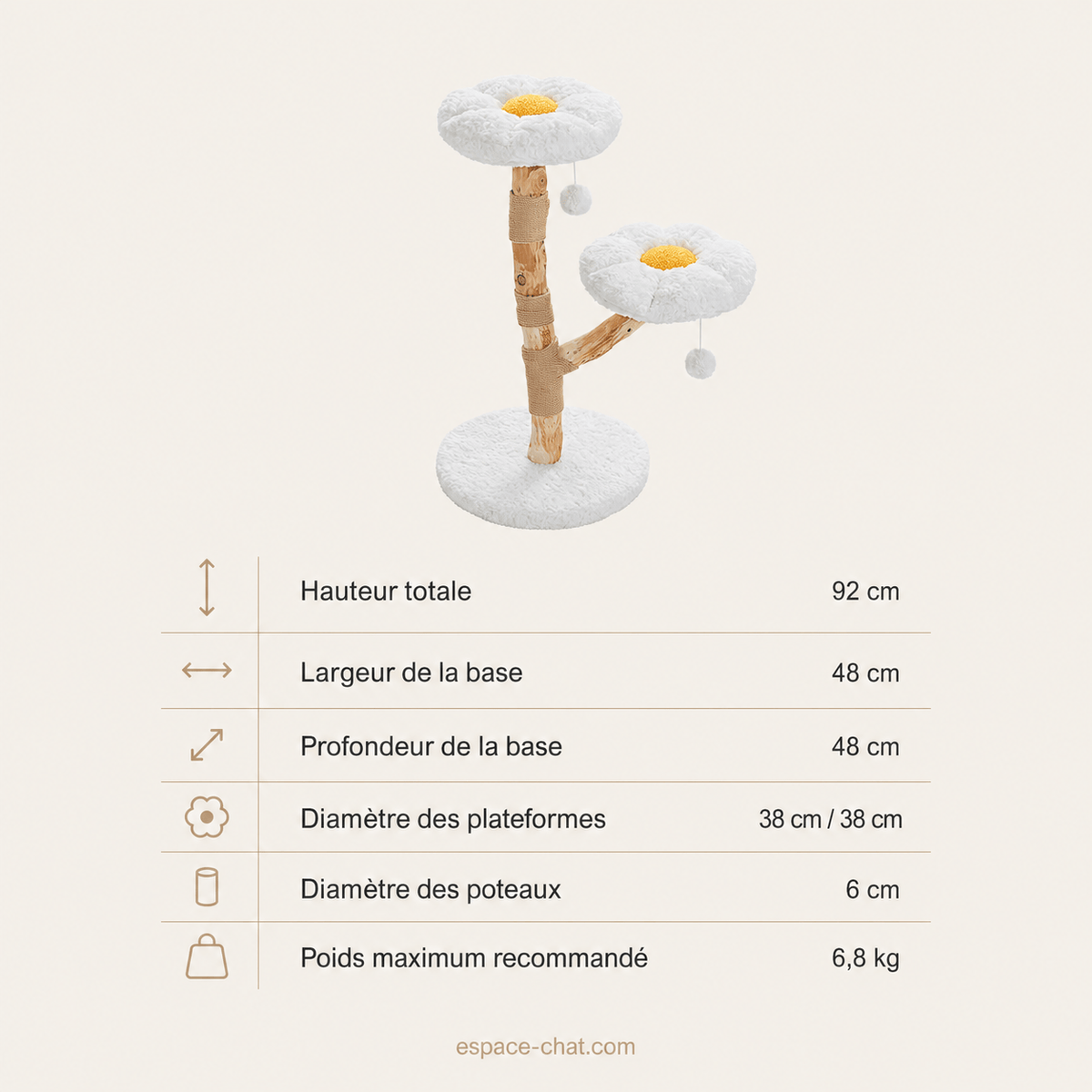Arbre à Chat En Bois - Pan