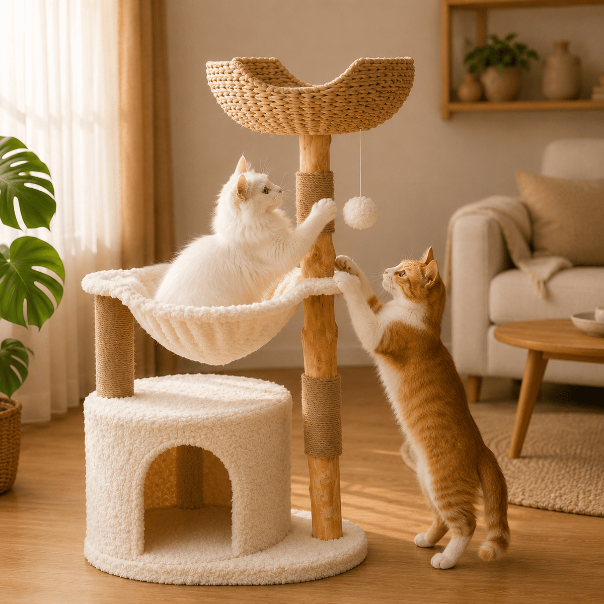 Arbre à Chat En Bois - Pan