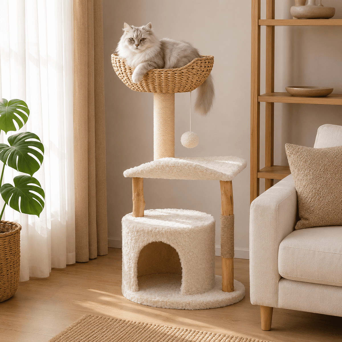 Arbre à Chat En Bois - Pan