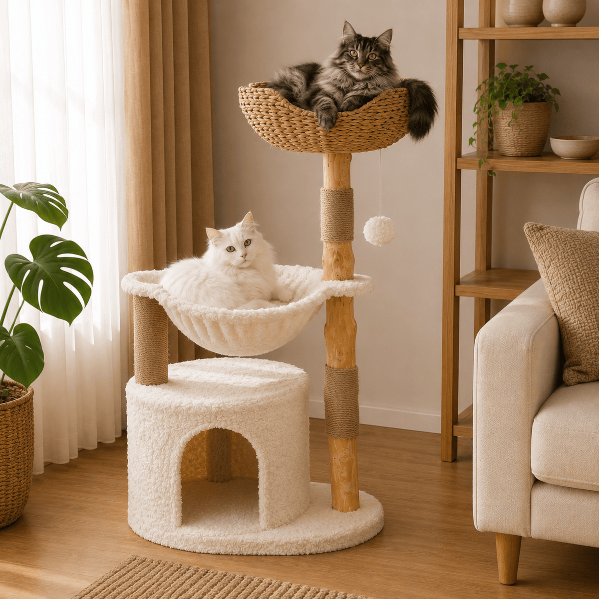 Arbre à Chat En Bois - Pan