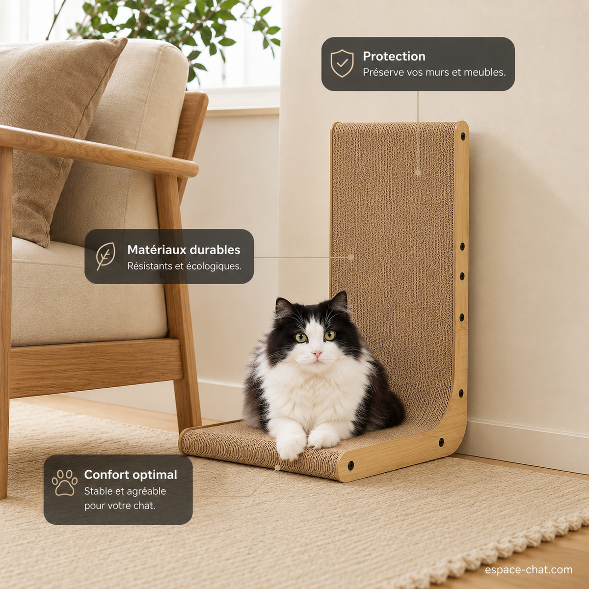 Griffoir En Carton Pour Chat - Épiméthée
