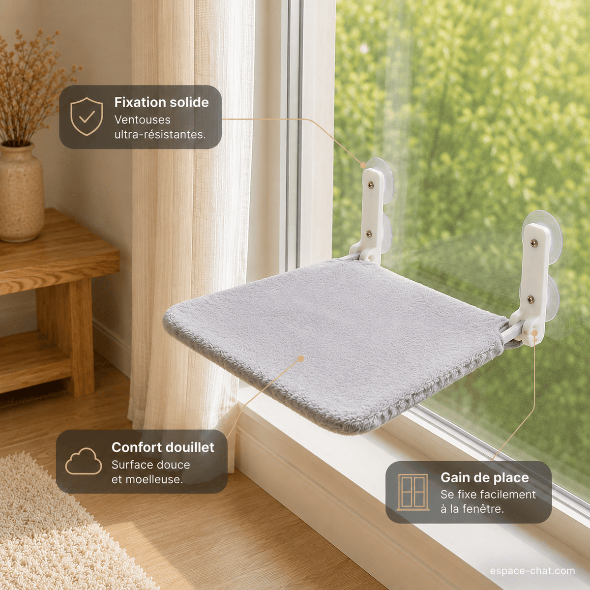 Hamac Pliable Pour Chat - Alcyone