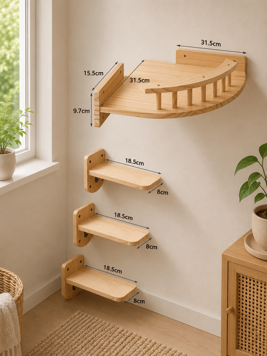 Kit Arbre à Chat Mural - Dédale