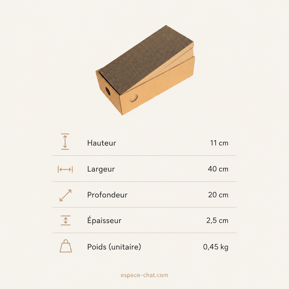 Pack de 4 Griffoirs En Carton - Moires